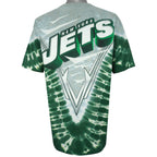 NFL (Liquid Blue) - New York Jets Spell-Out T-shirt 1990s X-Large Vintage Retro Football