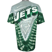 NFL (Liquid Blue) - New York Jets Spell-Out T-shirt 1990s X-Large Vintage Retro Football