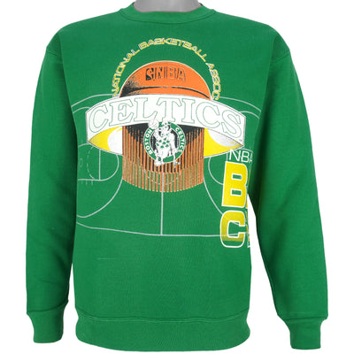 NBA (Tultex) - Boston Celtics Spell-Out Sweatshirt 1997 Medium