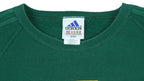 Adidas - Dark Green Spell-Out Crew Neck Sweatshirt 1990s XX-Large Vintage Retro