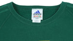 Adidas - Dark Green Spell-Out Crew Neck Sweatshirt 1990s XX-Large Vintage Retro