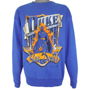 NCAA - Duke University Blue Devils Big Logo Sweatshirt 1990s Large Vintage Retro