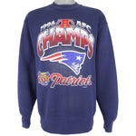 NFL - New England Patriots Champs Sweatshirt 1996 Large Vintage Retro Football