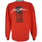 Karl Kani - Red Big Spell-Out Crew Neck Sweatshirt 1990s Large Vintage Retro