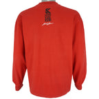 Karl Kani - Red Big Spell-Out Crew Neck Sweatshirt 1990s Large Vintage Retro
