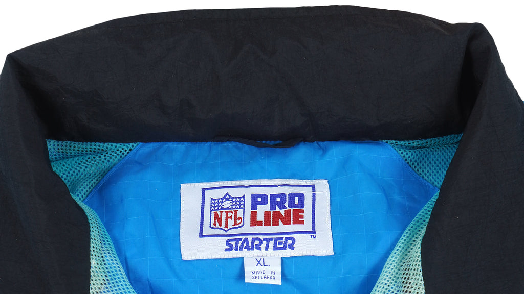 NFL (Starter) - Carolina Panthers Zip-Up Windbreaker 1990s X-Large Vintage Retro Football