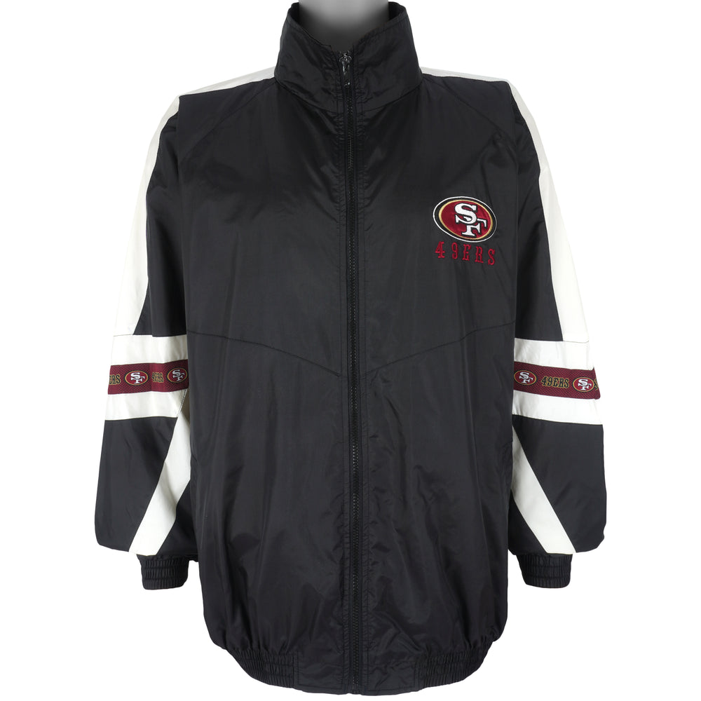 NFL (Pro Player) - San Francisco 49ers Zip-Up Windbreaker 1990s X-Large Vintage Retro Football