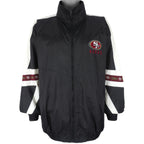 NFL (Pro Player) - San Francisco 49ers Zip-Up Windbreaker 1990s X-Large Vintage Retro Football