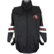 NFL (Pro Player) - San Francisco 49ers Zip-Up Windbreaker 1990s X-Large Vintage Retro Football