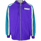 FILA - Purple Zip-Up Hooded Windbreaker 1990s X-Large Vintage Retro