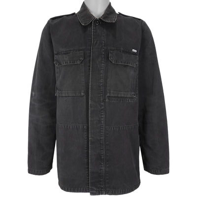 Carhartt - Black Zip-Up Warm Jacket 1990s Medium