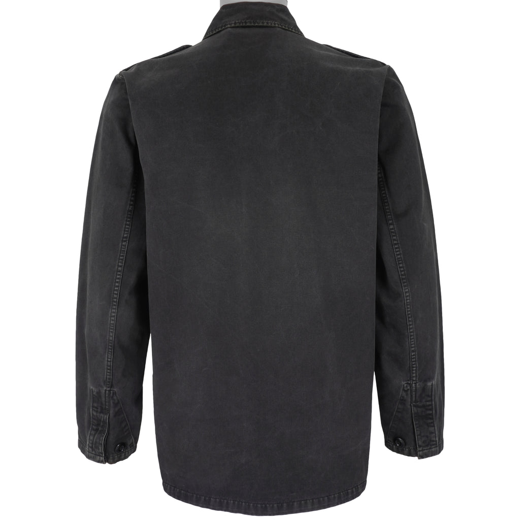 Carhartt Mens - Black Button-Up Jacket 1990s Medium Vintage Retro