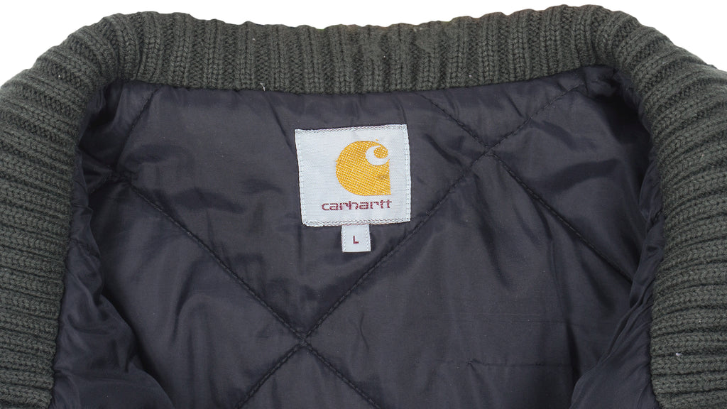 Carhartt Mens - Green Zip-Up Jacket 1990s Large Vintage Retro