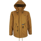 Carhartt Mens - Brown Zip-Up Hooded Jacket 1990s Large Vintage Retro