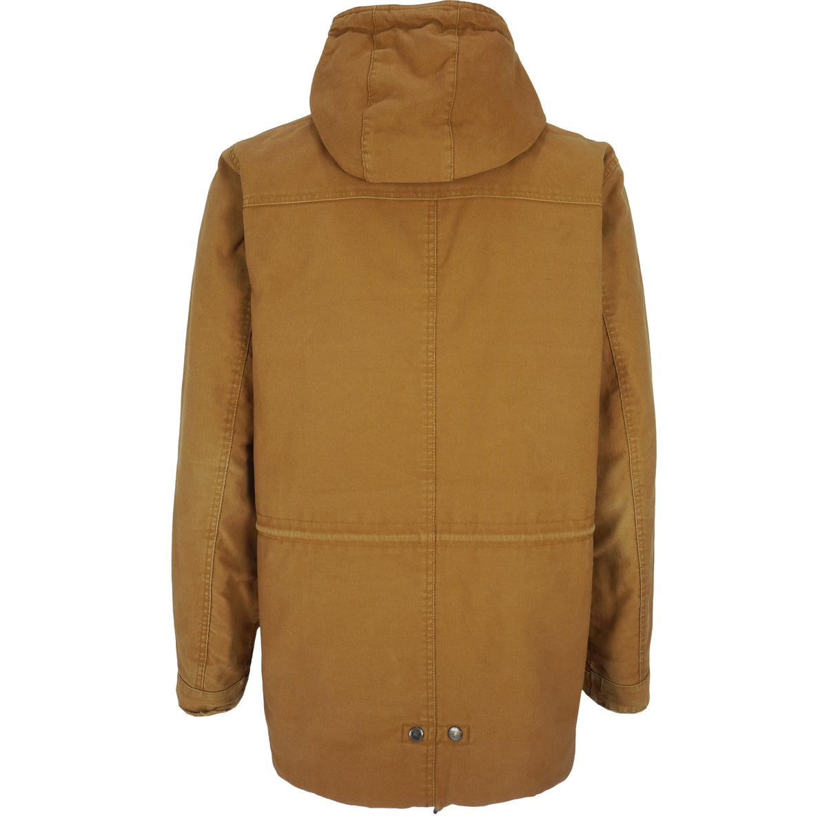 Carhartt Mens - Brown Zip-Up Hooded Jacket 1990s Large Vintage Retro