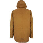 Carhartt Mens - Brown Zip-Up Hooded Jacket 1990s Large Vintage Retro