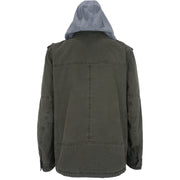 Levis - Green Hooded Jacket 1990s XX-Large Vintage Retro