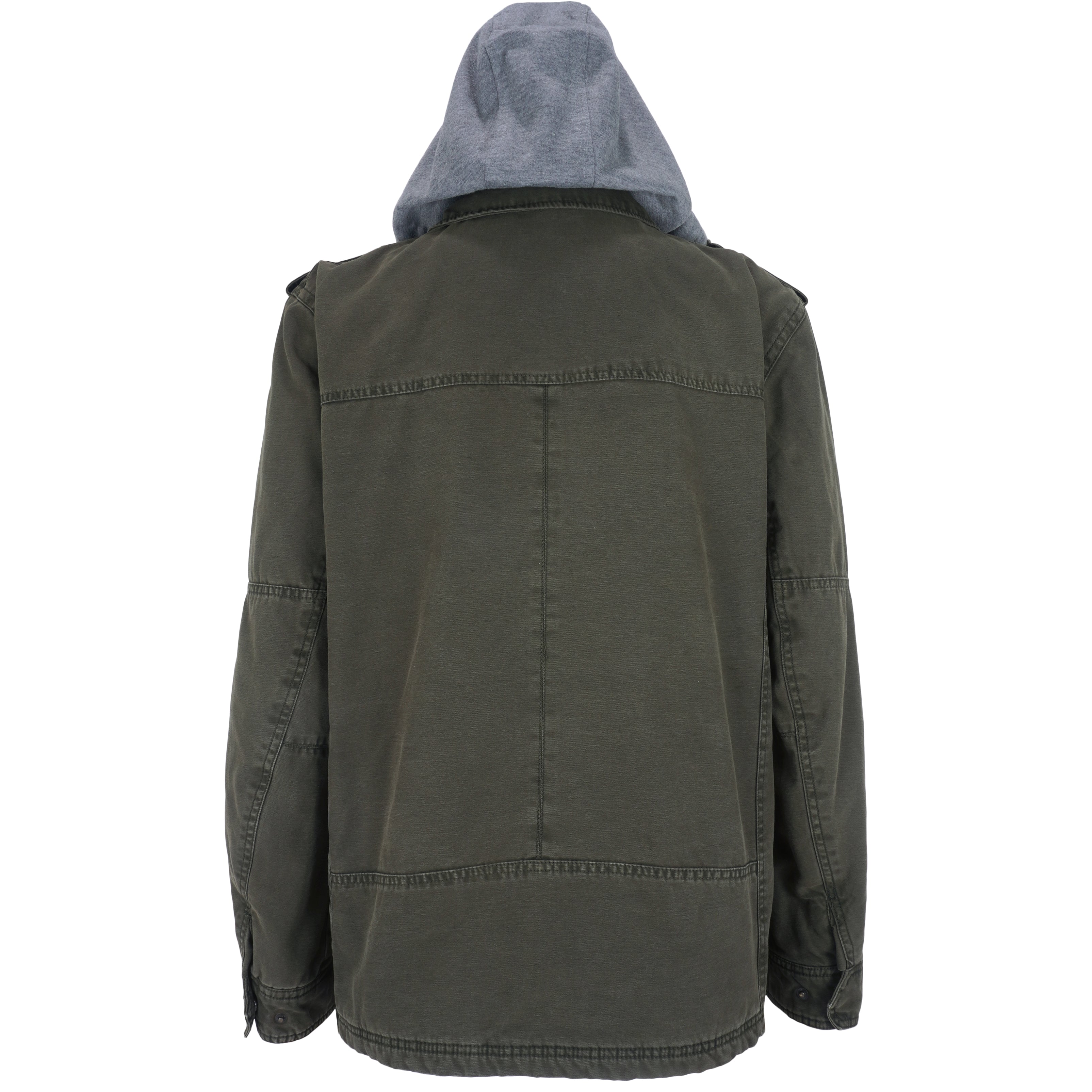 Levis - Green Hooded Jacket 1990s XX-Large Vintage Retro