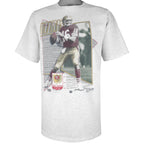 NFL (Salem) - San Francisco 49ers, Joe Montana #16 T-Shirt 1990 Large Vintage Retro Football