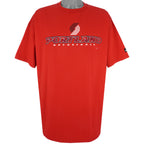 Puma - Red Portland Trailblazers T-shirt 1990s X-Large Vintage Retro Basketball