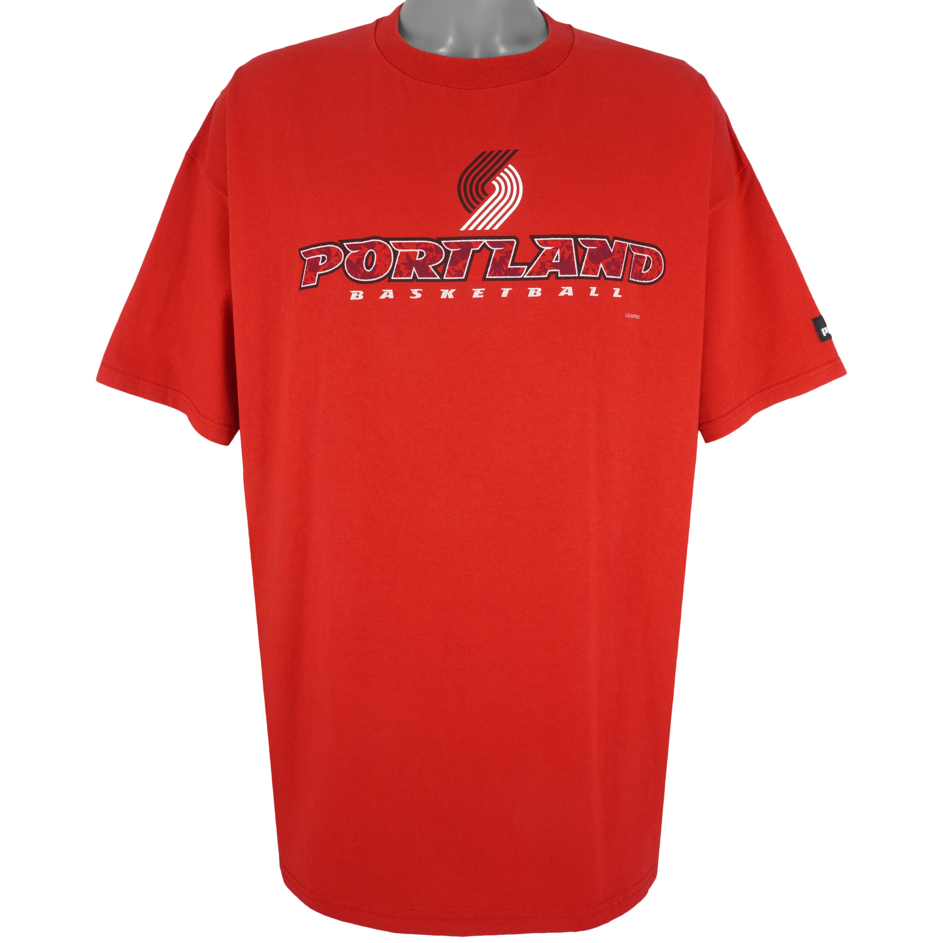 Puma - Red Portland Trailblazers T-shirt 1990s X-Large Vintage Retro Basketball
