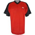 Starter - Red & Black Chicago Bulls T-Shirt 1990s Large Vintage Retro Basketball
