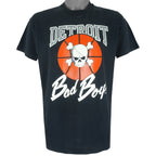 NBA - Detroit Pistons Bad Boys Spell-Out T-shirt 1983 Large Vintage Retro Basketball
