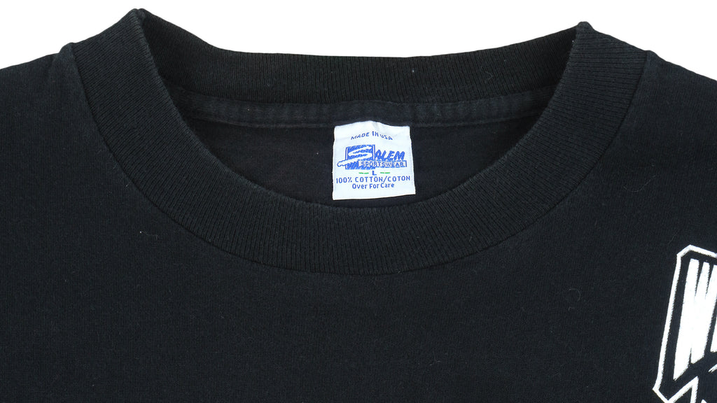 NHL (Salem) - Chicago Blackhawks Spell-Out T-Shirt 1990s Large Vintage Retro Hockey