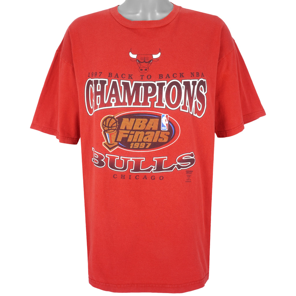 NBA (CSA) - Chicago Bulls, Champions T-Shirt 1997 X-Large Vintage Retro Basketball