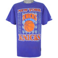 Starter - New York Knicks Spell-Out T-Shirt 1991 X-Large Vintage Retro Basketball