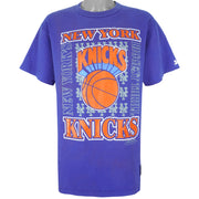 Starter - New York Knicks Spell-Out T-Shirt 1991 X-Large Vintage Retro Basketball