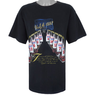 NBA (Nutmeg) - Team USA Olympic, Basketball Dream Team T-Shirt 1992 Large