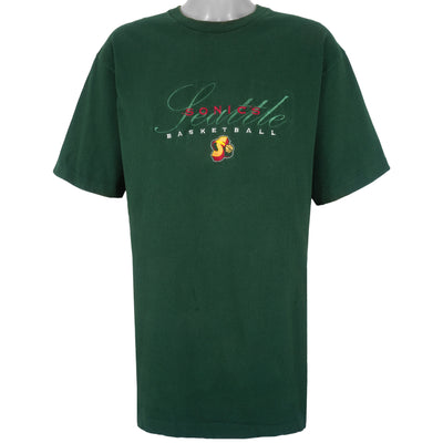 NBA (Pro Player) - Seattle SuperSonics Embroidered T-Shirt 1990s X-Large