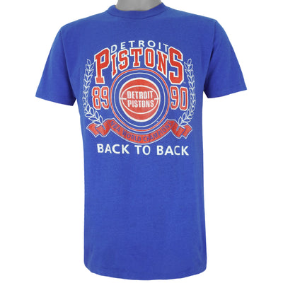 NBA - Detroit Pistons Back To Back Champions T-Shirt 1990 Medium