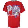 NFL (True-Fan) - Carolina Panthers Spell-Out T-Shirt 1990s Large Vintage Retro Football