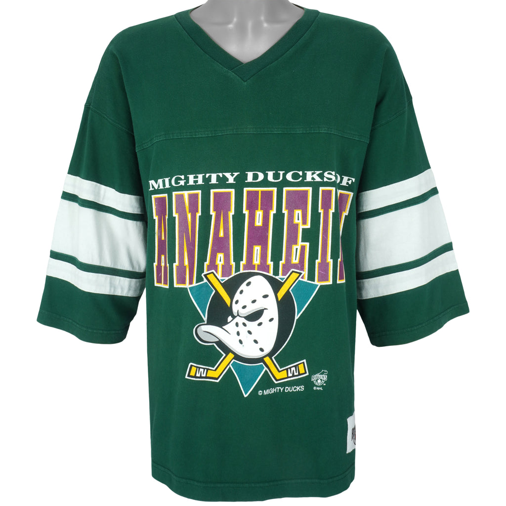 NHL - Mighty Ducks of Anaheim Hockey Jersey 1990s Large Vintage Retro Hockey