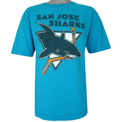 NHL (Competitor) - San Jose Sharks T-Shirt 1990s Large