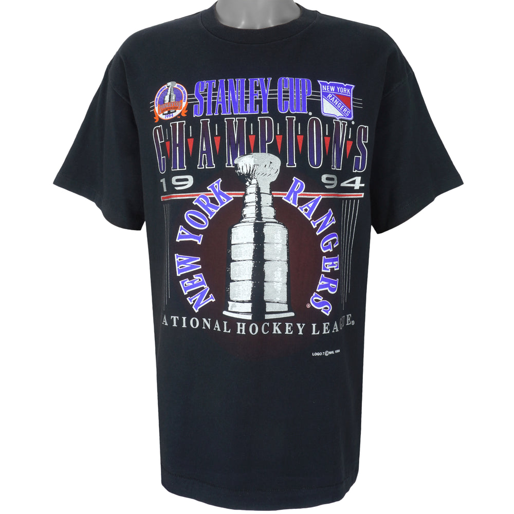 NHL (Sof Tee) - New York Rangers, Stanley Cup Champions T-Shirt 1994 X-Large Vintage Retro Hockey
