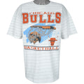 NBA (Logo 7) - White Chicago Bulls T-Shirt 1991 X-Large Vintage Retro Basketball