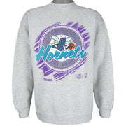 NBA (Trench) - Charlotte Hornets Crew Neck Sweatshirt 1991 X-Large Vintage Retro Basketball