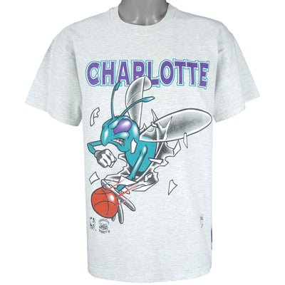 NBA (Nutmeg) - Charlotte Hornets Breakout T-Shirt 1990s Large