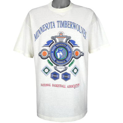 NBA (Signal Sports) - Minnesota Timberwolves Spell-Out T-Shirt 1992 X-Large