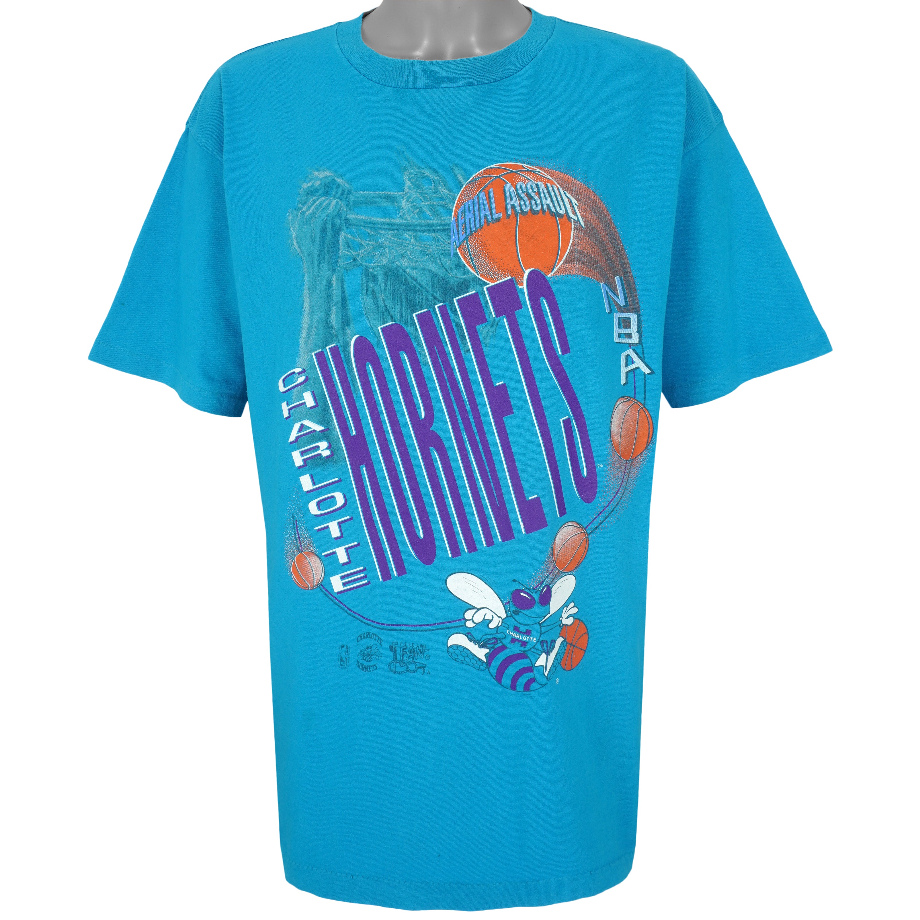 Charlotte Hornets Vintage Big Logo T-Shirt Unisex