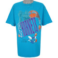 NBA (Fan) - Charlotte Hornets Over Print T-Shirt 1990s X-Large Vintage Retro Basketball