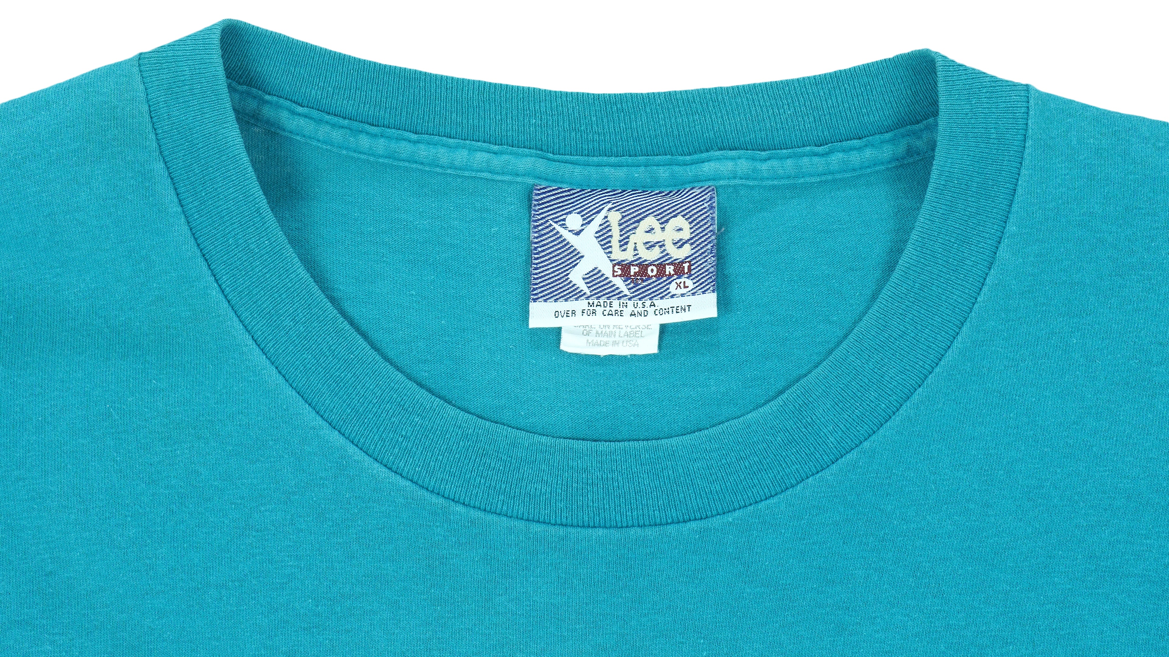 NBA (Lee) - Green Charlotte Hornets T-Shirt 1990s X-Large Vintage Retro Basketball