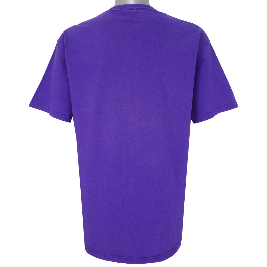 NBA (Lee) - Purple Utah Jazz T-Shirt 1990s Large Vintage Retro Basketball