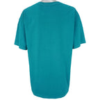 NBA (Nutmeg) - Charlotte Hornets Blue T-Shirt 1990s X-Large Vintage Retro Basketball