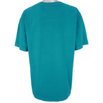 NBA (Nutmeg) - Charlotte Hornets Blue T-Shirt 1990s X-Large Vintage Retro Basketball