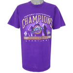 NBA (Pro Player) - Purple Utah Jazz, Champions T-Shirt 1998 Large Vintage Retro Basketball