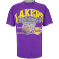 NBA (Signal) - Los Angeles Lakers Spell-Out T-Shirt 1990s X-Large Vintage Retro Basketball